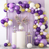 100 Pc Matte Purple Latex, Air or Water Balloons 5" - YauSpark