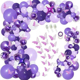 100 Pc Matte Purple Latex, Air or Water Balloons 5" - YauSpark