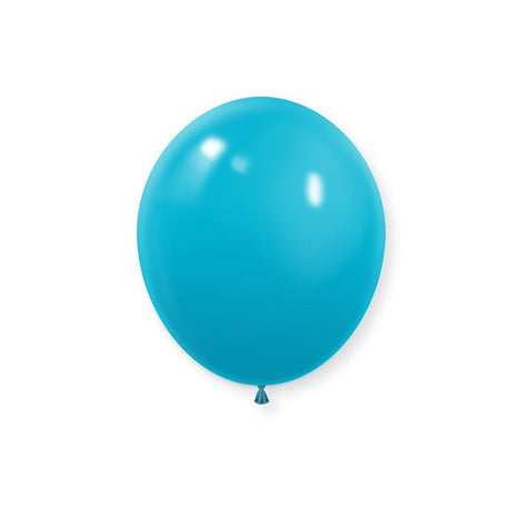 100 Pc Matte Turqueza Latex Helium, Air or Water Balloons 10" - YauSpark