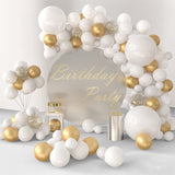 100 Pc Matte White Latex, Air or Water Balloons 5" - YauSpark