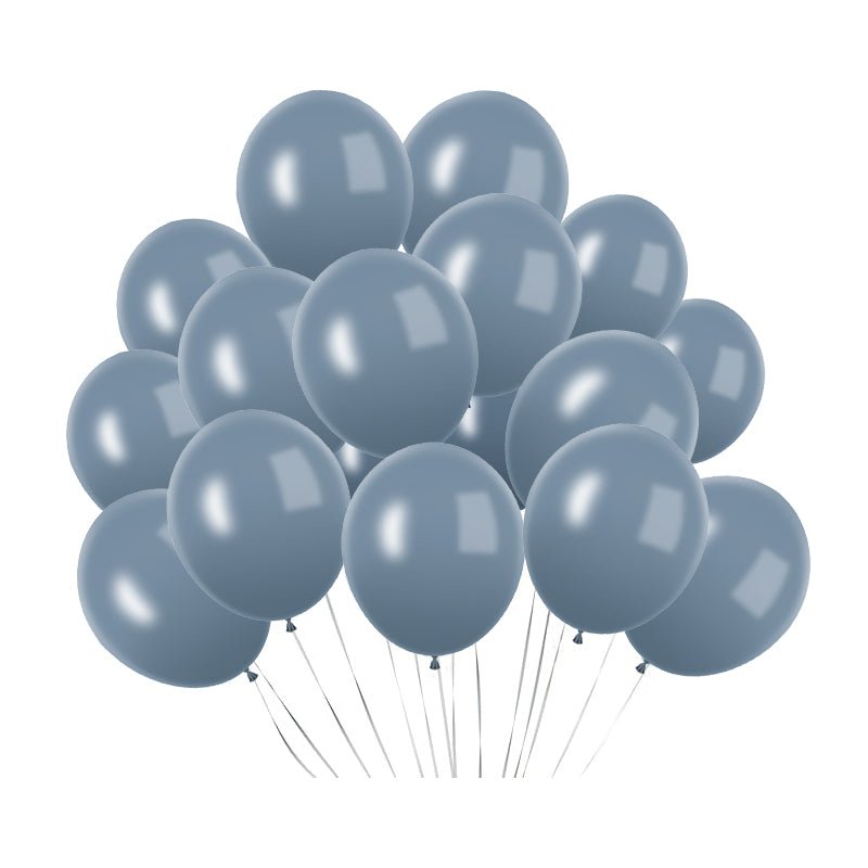 100 Pc Pastel Dusk Blue Latex, Air or Water Balloons 5" - YauSpark