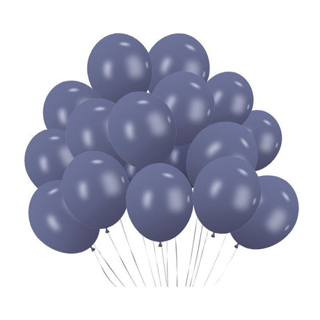 100 Pc Retro Blue Haze Latex, Air or Water Balloons 5" - YauSpark