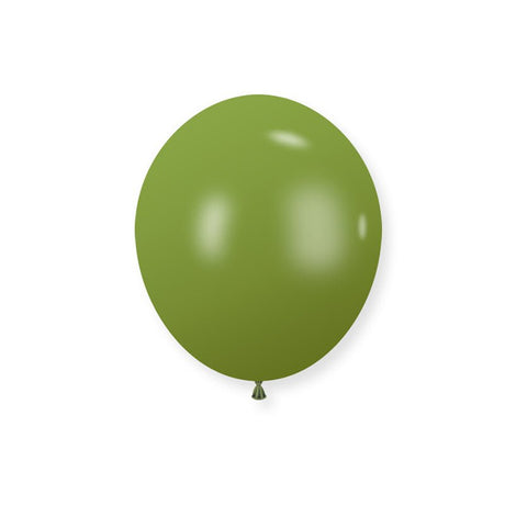 100 Pc Retro Matcha Latex Helium, Air or Water Balloons 10" - YauSpark