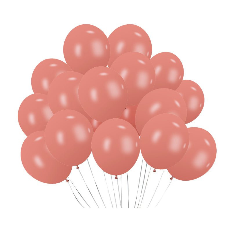 100 Pc Retro Rosewood Latex, Air or Water Balloons 5" - YauSpark
