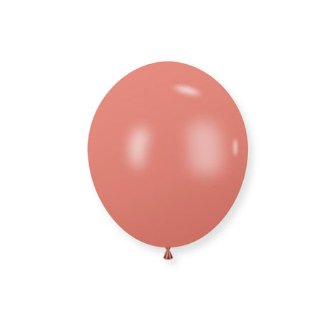 100 Pc Retro Rosewood Latex Helium, Air or Water Balloons 10" - YauSpark