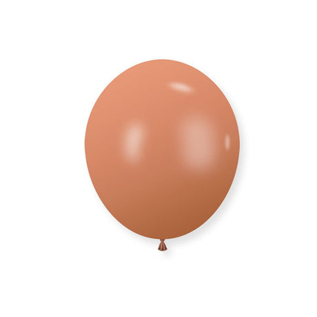 100 Pc Retro Warm Pink Latex Helium, Air or Water Balloons 10" - YauSpark