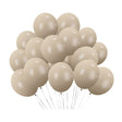 100 Pc Retro White Sand Latex, Air or Water Balloons 5" - YauSpark