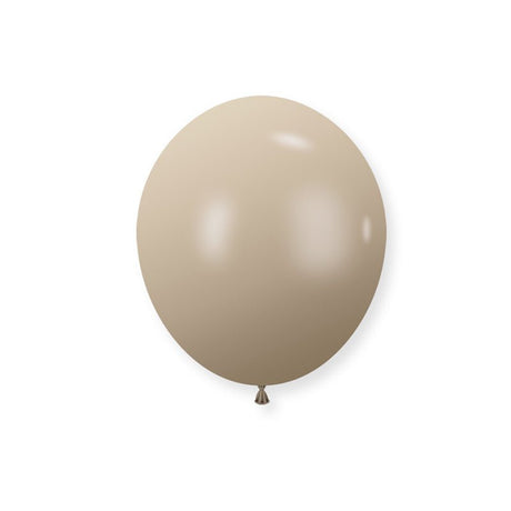 100 Pc Retro White Sand Latex Helium, Air or Water Balloons 10" - YauSpark