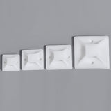 100 Pcs 3M Back - Glue Self Adhesive White Strong Cable Zip Tie Mounts - YauSpark