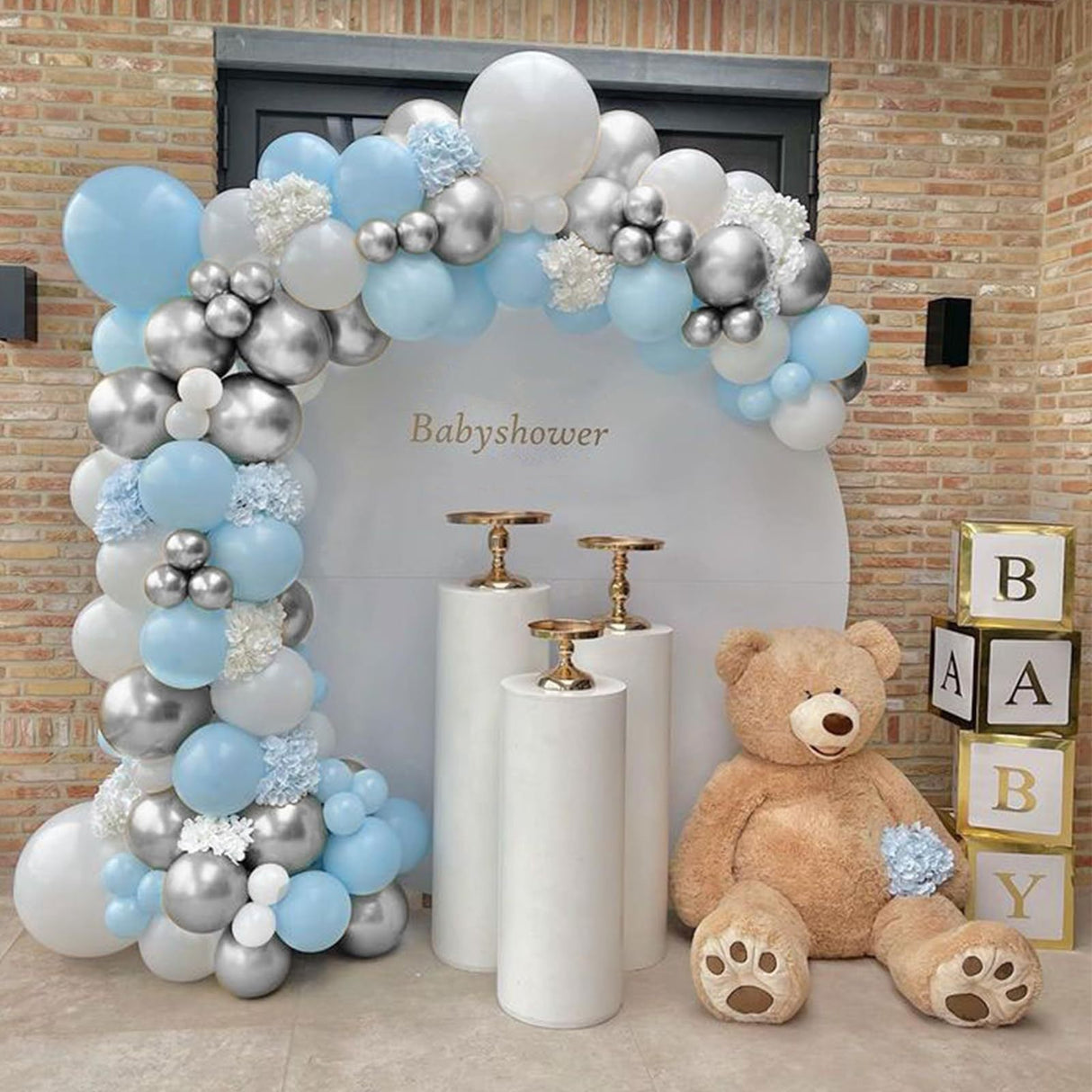 109 Pc Macaron Blue DIY Balloon Garland Kit - YauSpark