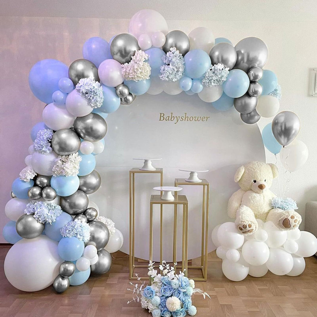 109 Pc Macaron Blue DIY Balloon Garland Kit - YauSpark