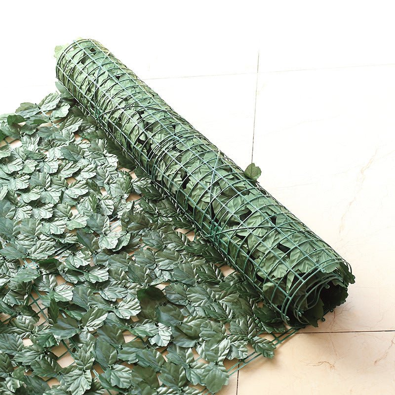 12 Pc Artificial Ivy Privacy Screen Fence Wall Panel, Faux Leaf Hedge Greenery Garden Decor - 32 Sq. ft Dark Green - YauSpark
