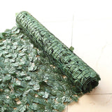 12 Pc Artificial Ivy Privacy Screen Fence Wall Panel, Faux Leaf Hedge Greenery Garden Decor - 32 Sq. ft Dark Green - YauSpark