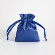12 Pc Satin Drawstring Wedding Party Favor Bags Navy Blue - YauSpark
