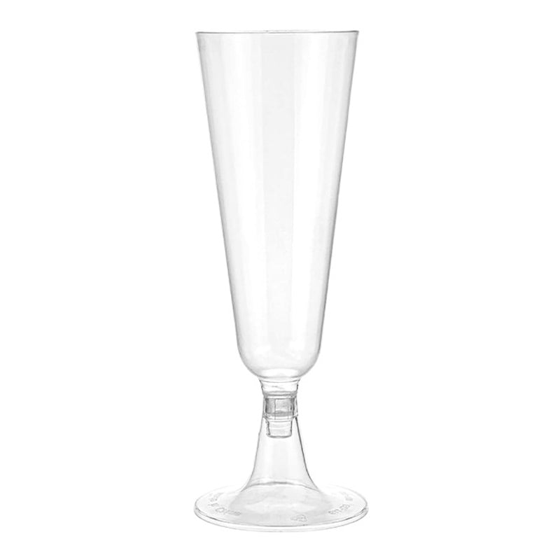 12 Pcs Plastic Champagne Glasses 5oz Clear - YauSpark