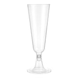 12 Pcs Plastic Champagne Glasses 5oz Clear - YauSpark