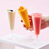 12 Pcs Plastic Champagne Glasses 5oz Clear - YauSpark