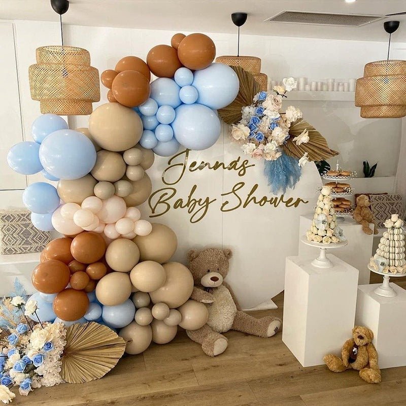 135 Pc Light Blue Skin DIY Balloon Garland Kit - YauSpark