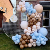 135 Pc Light Blue Skin DIY Balloon Garland Kit - YauSpark