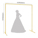 Heavy Duty Metal Square Balloon Flower Frame Photo Backdrop Stand 8.2ft