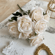 2 Bushes Artificial Silk Rose Flower Arrangements 18" Light Pink - YauSpark