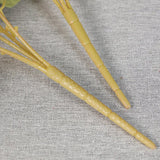 2 Bushes Premium Silk Jumbo Rose Flower Bouquet 16" Late Autumn Yellow - YauSpark