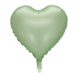 2 Pc Heart Mylar Foil Balloons 18" Olive Green - YauSpark