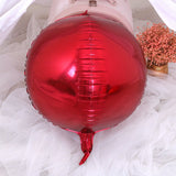 2 Pc Red 4D Sphere Mylar Foil Helium or Air Balloons 22" - YauSpark