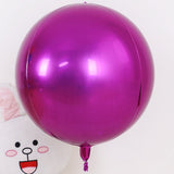 2 Pc Rose Red 4D Sphere Mylar Foil Helium or Air Balloons 22" - YauSpark