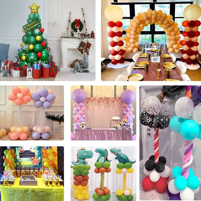 2 Pc White Balloon Column Stand Kit, Balloon Towers - 4ft - YauSpark