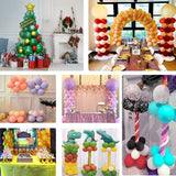 2 Pc White Balloon Column Stand Kit, Balloon Towers - 4ft - YauSpark