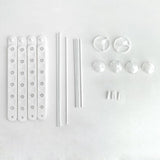 2 Sets Heart Latex Balloon Column Stand Kit White - YauSpark