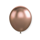 25 Pc Chrome Rose Gold Latex Helium, Air or Water Balloons 12" - YauSpark