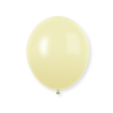 25 Pc Macaroon Yellow Latex Helium, Air or Water Balloons 12" - YauSpark