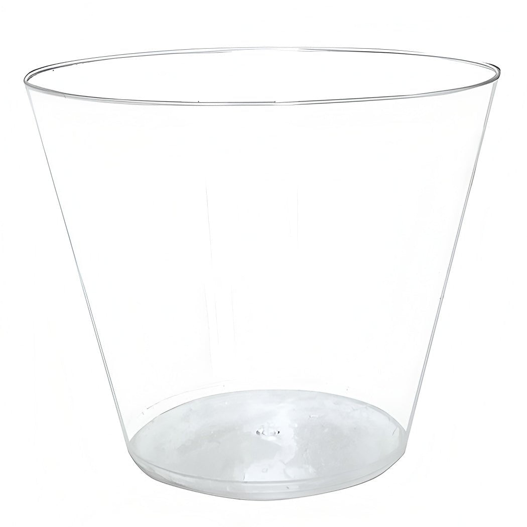 25 Pcs Plastic Party Cups 9oz Crystal Clear - YauSpark
