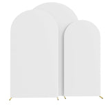 Matte White Polyester Wedding Arch Cover