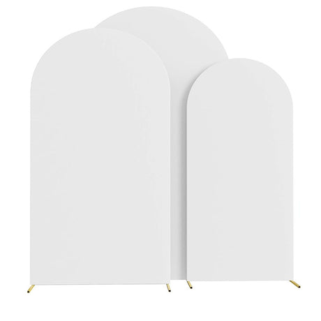 Matte White Polyester Wedding Arch Cover