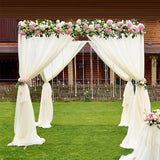 Heavy Duty Metal Square Balloon Flower Frame Photo Backdrop Stand 8.2ft