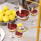 3-Tier Champagne Glass Holder Tower 22" Gold