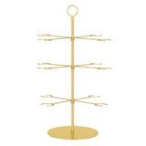 3 - Tier Champagne Glass Holder Tower 22" Gold - YauSpark