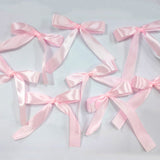 30 Pcs Satin Ribbon Large Bow Pink - YauSpark