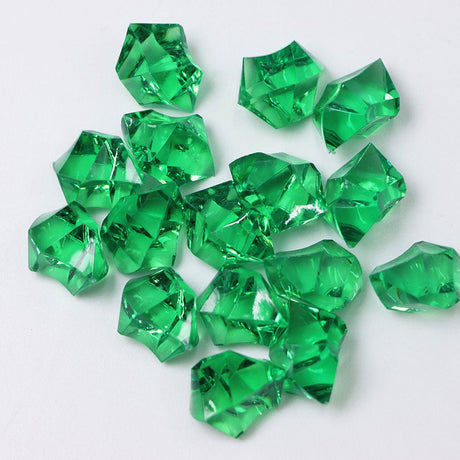 320 Pcs Acrylic Ice Bead Vase Fillers Dark Green - YauSpark