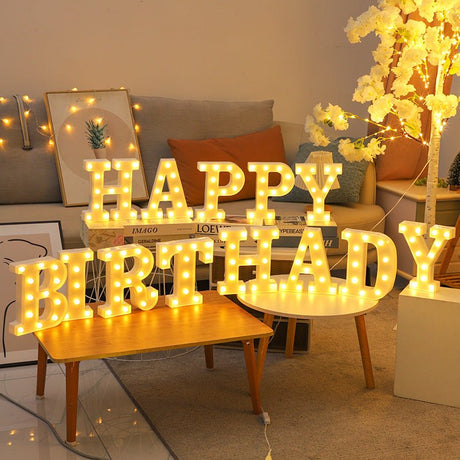 3D Marquee Gold with Warm White 6" - YauSpark