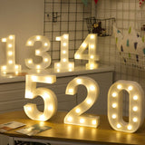 3D Marquee Gold with Warm White 6" - YauSpark