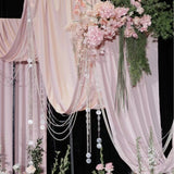 4-Way Stretch Spandex Backdrop Drape Curtain Light Avocado Green