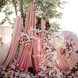 4-Way Stretch Spandex Backdrop Drape Curtain Rose Red