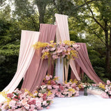 4-Way Stretch Spandex Backdrop Drape Curtain Bean Paste Pink