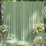 4-Way Stretch Spandex Backdrop Drape Curtain Avocado Green