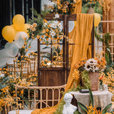 4-Way Stretch Spandex Backdrop Drape Curtain Gold