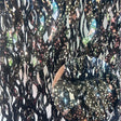 4 Pack Wavy Foil Fringe Curtain Party Backdrop 3.3x6.6 Ft Ceramic Black - YauSpark